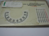1930/31 Speedometer Decal Waltham Round