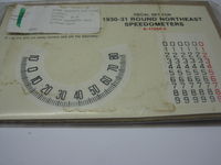 1930/31 Speedometer Decal Waltham Round