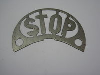 1928 Drum Tail Light Stop Face Plate