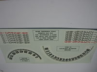 1930/31 Speedometer Decal Northeast Round