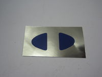 1928/31 Blue Bumper Oval Center Clamp Decal