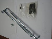 1928/31 Tudor 28/29 Coupe & 30/31 Pickup Inside Door Latch Remote Rods, Retainer Plates, Spring & Screws